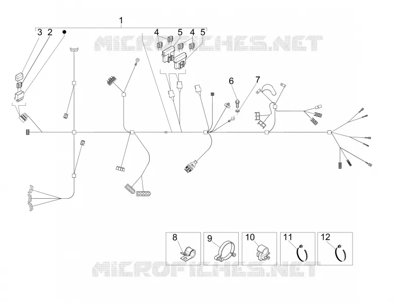 Faisceau de câbles principal PIAGGIO PIAGGIO-SCOOTER 125 LIBERTY 2015  Liberty 4T 