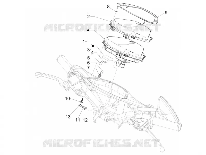 Groupe instruments - Cruscotto PIAGGIO PIAGGIO-SCOOTER 125 LIBERTY 2013  Liberty 4T 