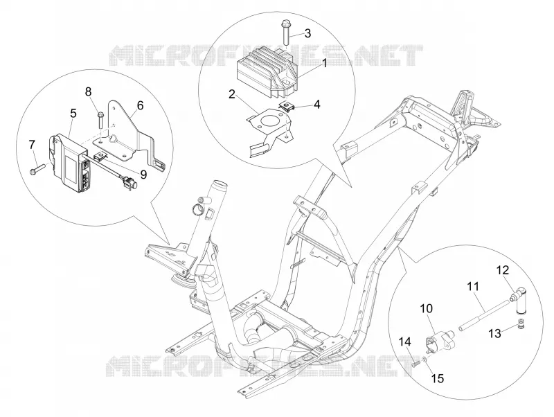 Régulateurs de tension - Centrales electroniques - Bobine H.T. PIAGGIO PIAGGIO-SCOOTER 125 LIBERTY 2013  Liberty 4T 