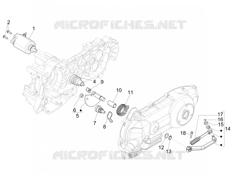 Démarrage - Démarrage électrique PIAGGIO PIAGGIO-SCOOTER 125 LIBERTY 2015  Liberty 4T - NEXIVE 2015