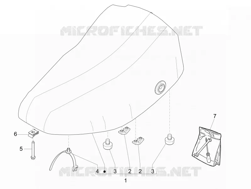 Selle/sieges PIAGGIO PIAGGIO-SCOOTER 125 LIBERTY 2015  Liberty 4T - NEXIVE 2015