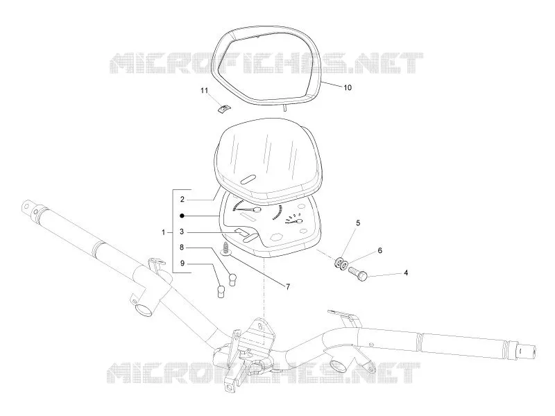 Groupe instruments - Cruscotto PIAGGIO PIAGGIO-SCOOTER 125 LIBERTY 2007  Liberty 4T E3