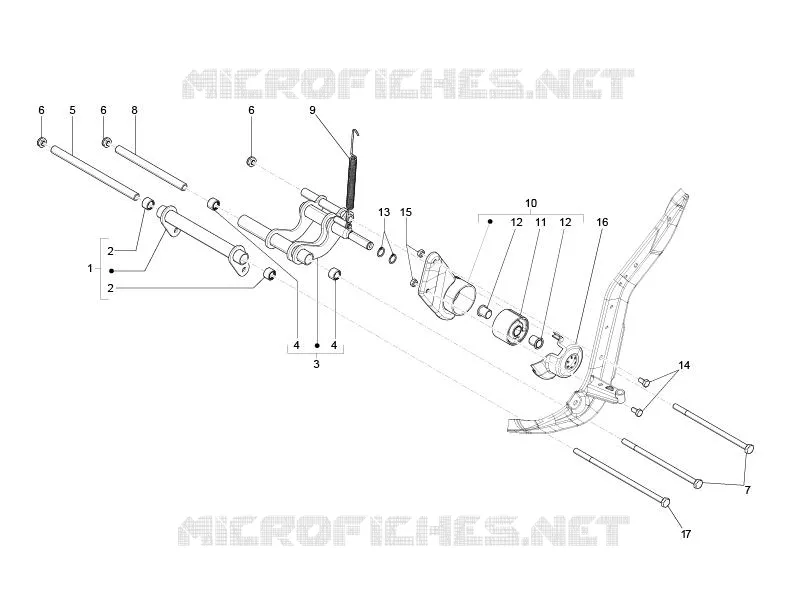 Bras oscillant PIAGGIO PIAGGIO-SCOOTER 125 LIBERTY 2006  Liberty 4T PTT