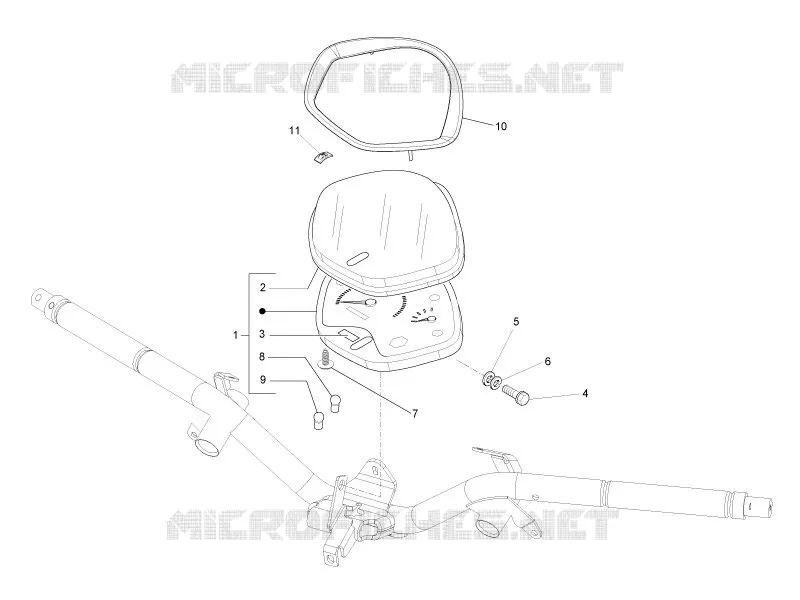 Meter combination - Cruscotto PIAGGIO PIAGGIO-SCOOTER 125 LIBERTY 2007  Liberty 4T PTT E3 (A)