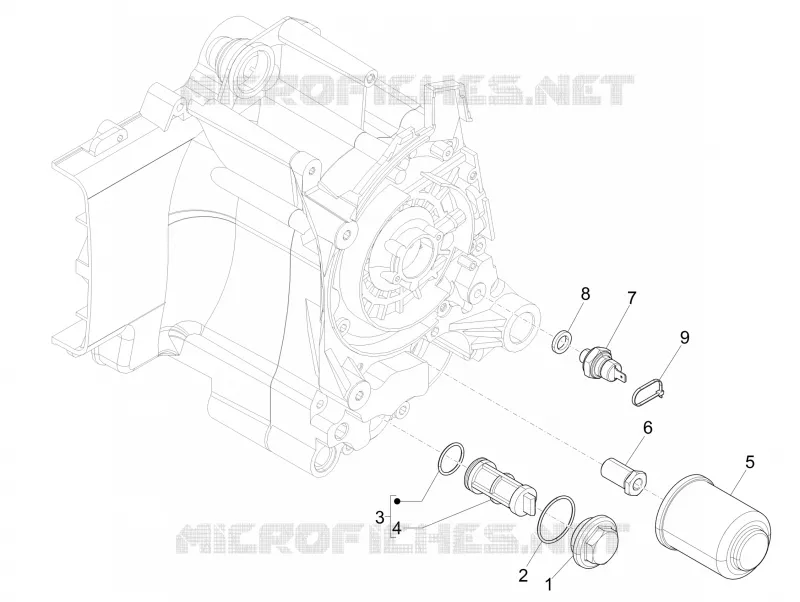 Couvercle volant magnetique - Filtre à huile PIAGGIO PIAGGIO-SCOOTER 125 LIBERTY 2007  Liberty 4T PTT E3 (E)