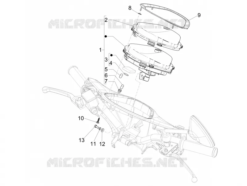 Groupe instruments - Cruscotto PIAGGIO PIAGGIO-SCOOTER 125 LIBERTY 2014  Liberty 4T PTT E3 (E)