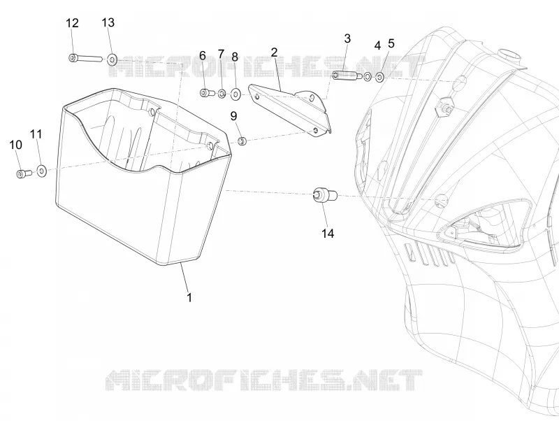 Porte-bagages avant PIAGGIO PIAGGIO-SCOOTER 125 LIBERTY 2007  Liberty 4T PTT E3 (E)