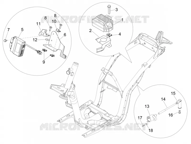 Régulateurs de tension - Centrales electroniques - Bobine H.T. PIAGGIO PIAGGIO-SCOOTER 125 LIBERTY 2009  Liberty 4T PTT E3 (E)