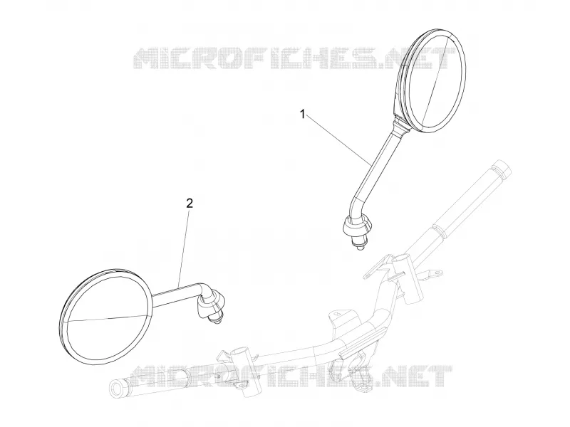 Rétroviseur/s PIAGGIO PIAGGIO-SCOOTER 125 LIBERTY 2010  Liberty 4T PTT E3 (E)