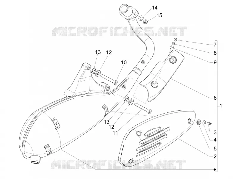 Silencieux PIAGGIO PIAGGIO-SCOOTER 125 LIBERTY 2014  Liberty 4T PTT E3 (E)