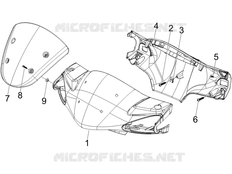 Couvertures guidon PIAGGIO PIAGGIO-SCOOTER 125 LIBERTY 2007  Liberty 4T Sport E3