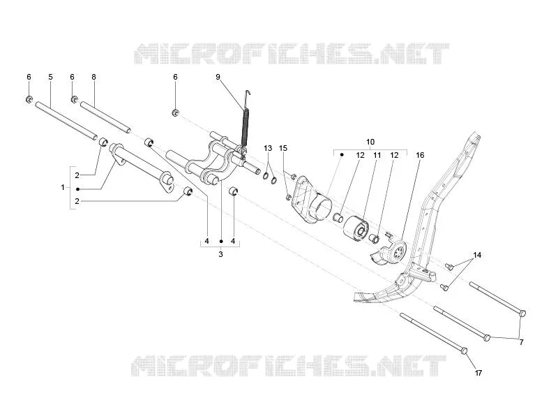 Bras oscillant PIAGGIO PIAGGIO-SCOOTER 125 LIBERTY 2007  Liberty 4T Sport E3