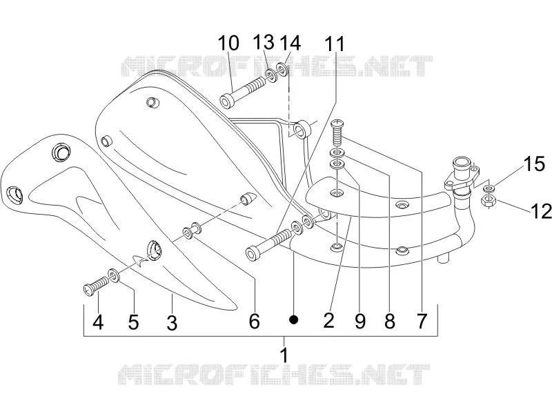 Silencieux PIAGGIO PIAGGIO-SCOOTER 125 LIBERTY 2008  Liberty 4T Sport E3