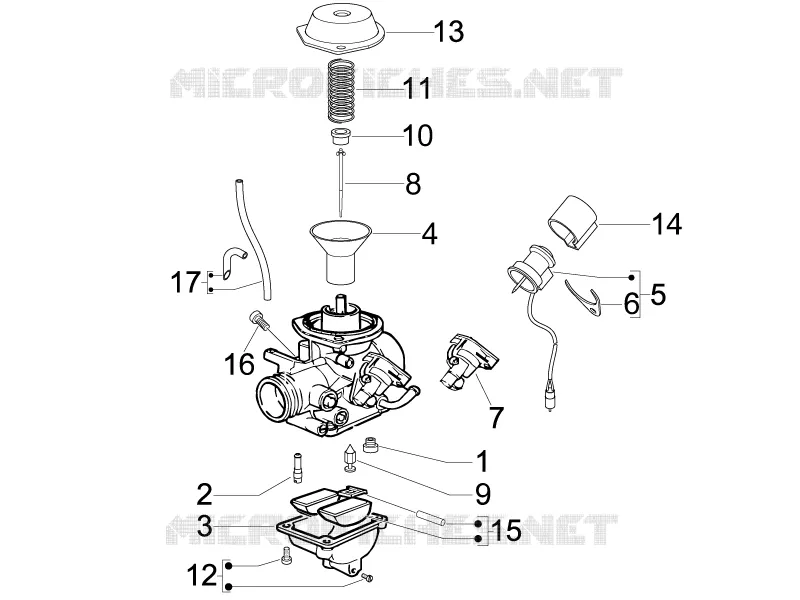 Composants de carburateur PIAGGIO PIAGGIO-SCOOTER 125 LIBERTY 2007  Liberty 4T Sport E3