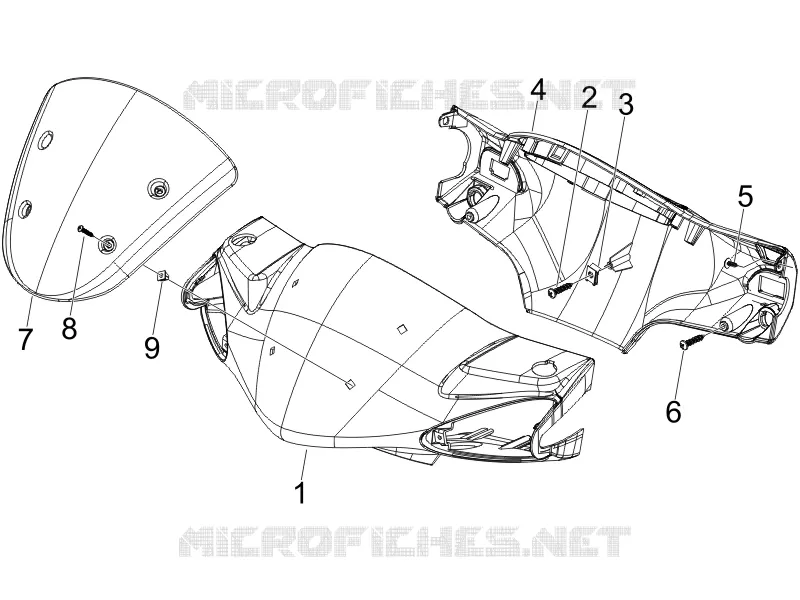 Couvertures guidon PIAGGIO PIAGGIO-SCOOTER 125 LIBERTY 2008  Liberty 4T Sport E3