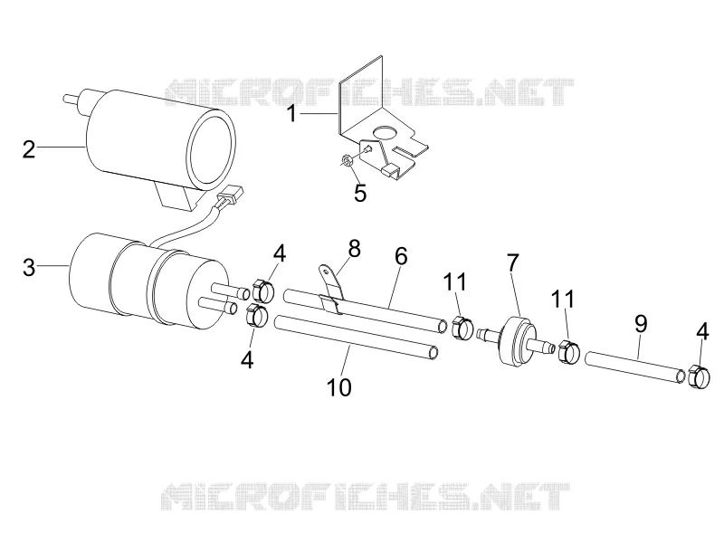 Instalation de l'alimentation PIAGGIO PIAGGIO-SCOOTER 125 LIBERTY 2008  Liberty 4T Sport E3