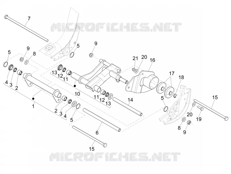 Bras oscillant PIAGGIO PIAGGIO-SCOOTER 125 LIBERTY 2015  Liberty iGet 4T 3V ie ABS