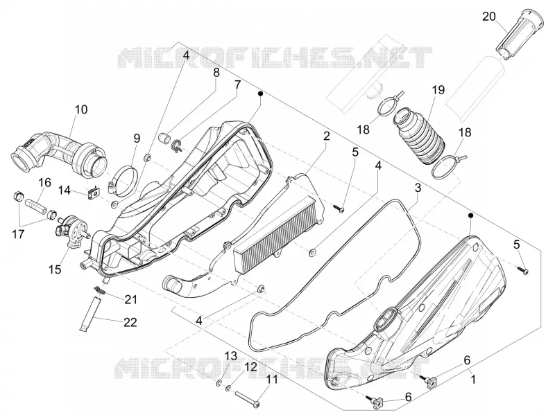 Filtre à air PIAGGIO PIAGGIO-SCOOTER 125 LIBERTY 2016  Liberty iGet 4T 3V ie ABS
