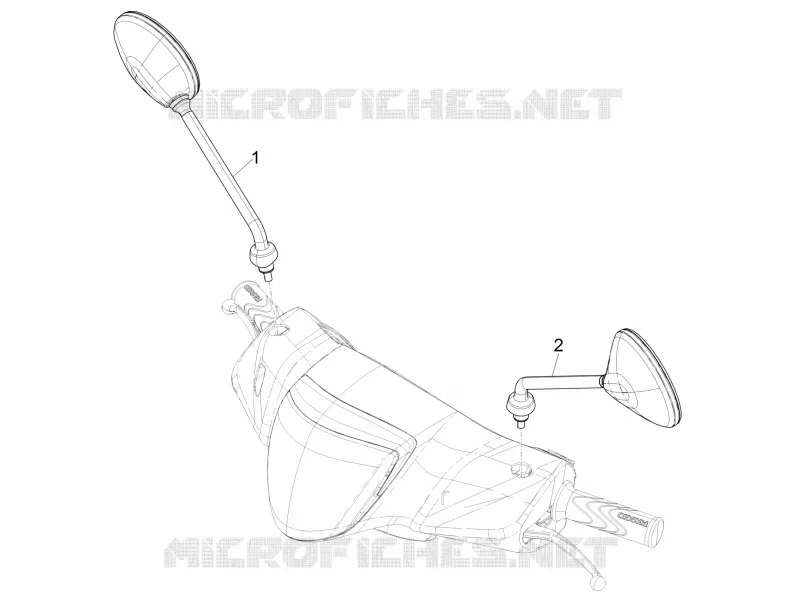 Rétroviseur/s PIAGGIO PIAGGIO-SCOOTER 125 LIBERTY 2017  Liberty iGet 4T 3V ie ABS