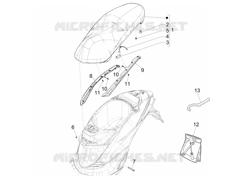 Selle/sieges PIAGGIO PIAGGIO-SCOOTER 125 LIBERTY 2016  Liberty iGet 4T 3V ie ABS
