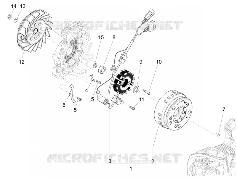 Volant magnetique PIAGGIO PIAGGIO-SCOOTER 125 LIBERTY 2017  Liberty iGet 4T 3V ie ABS