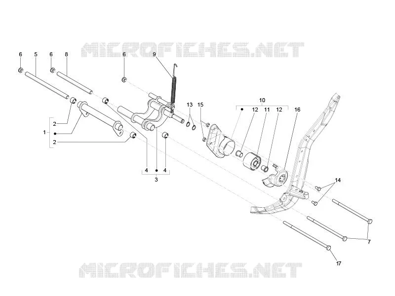 Bras oscillant PIAGGIO PIAGGIO-SCOOTER 200 LIBERTY 2008  Liberty 4T E3