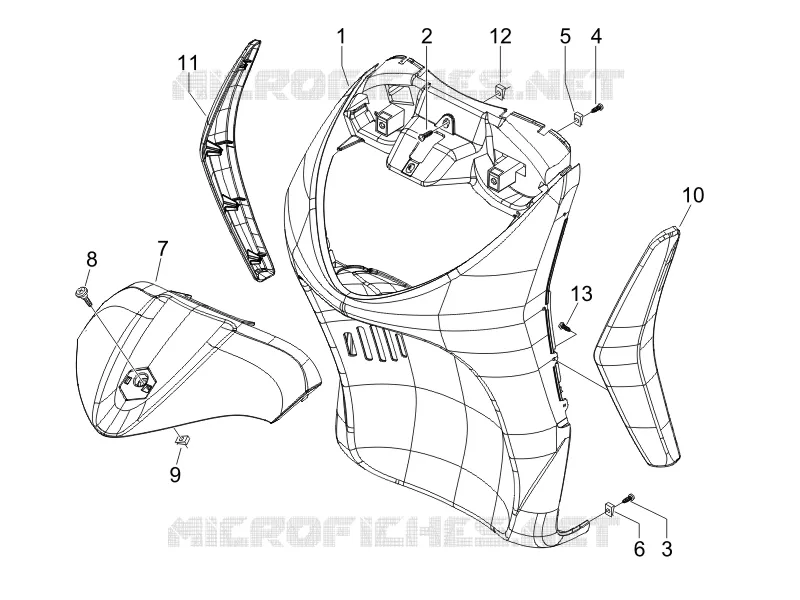 Tablier avant PIAGGIO PIAGGIO-SCOOTER 200 LIBERTY 2006  Liberty 4T Sport