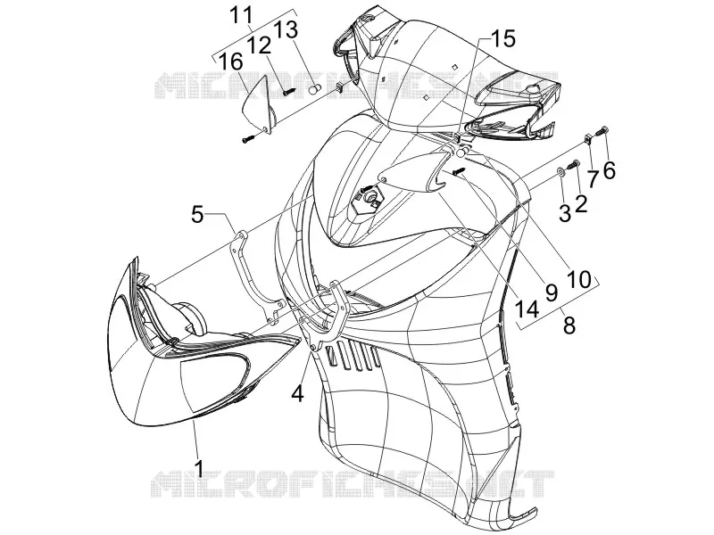 Eclairages avant - Clignotants PIAGGIO PIAGGIO-SCOOTER 200 LIBERTY 2007  Liberty 4T Sport E3