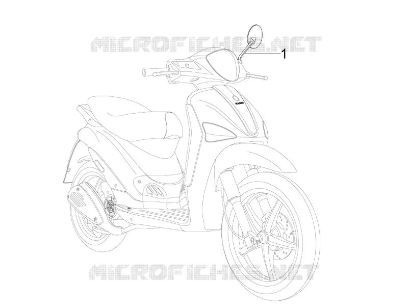 Rétroviseur/s PIAGGIO PIAGGIO-SCOOTER 50 LIBERTY 2008  Liberty 2T