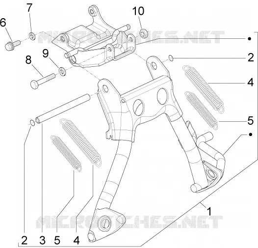Béquille/s PIAGGIO PIAGGIO-SCOOTER 50 LIBERTY 2011  Liberty 2T MOC