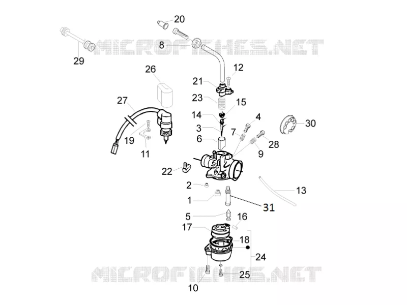 Composants de carburateur PIAGGIO PIAGGIO-SCOOTER 50 LIBERTY 2012  Liberty 2T MOC