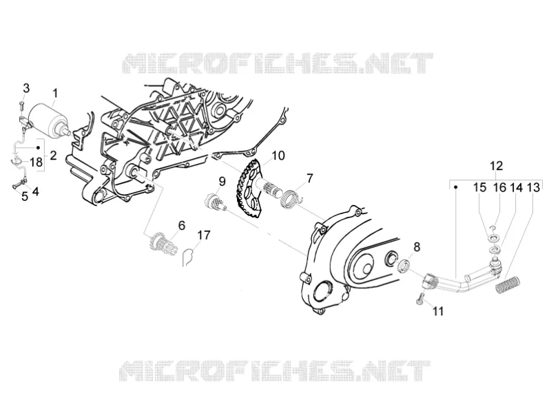 Démarrage - Démarrage électrique PIAGGIO PIAGGIO-SCOOTER 50 LIBERTY 2012  Liberty 2T MOC