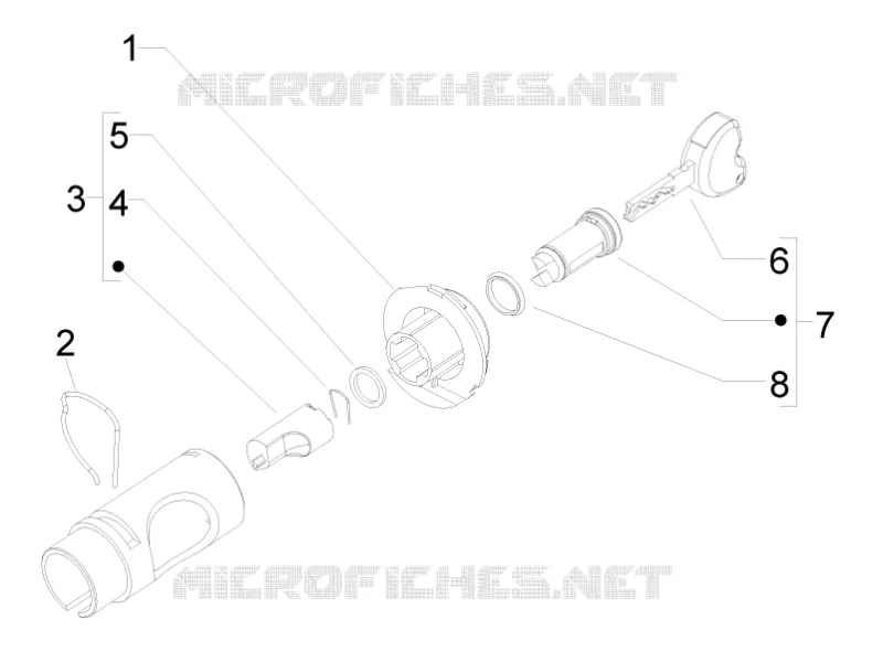Serrures PIAGGIO PIAGGIO-SCOOTER 50 LIBERTY 2011  Liberty 2T MOC