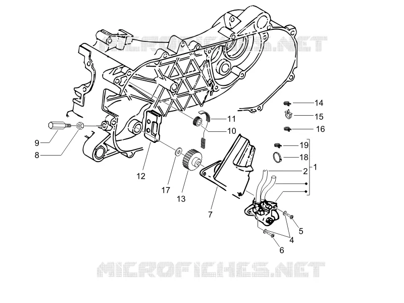 Pompe à huile PIAGGIO PIAGGIO-SCOOTER 50 LIBERTY 2007  Liberty 2T Sport