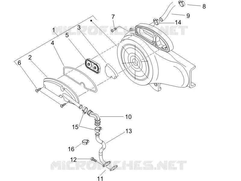 BOITE AIR SECONDAIRE PIAGGIO PIAGGIO-SCOOTER 50 LIBERTY 2006  Liberty 4T