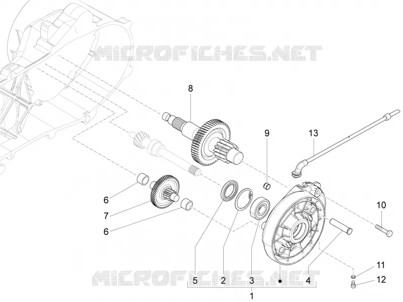 Ensemble réducteur PIAGGIO PIAGGIO-SCOOTER 50 LIBERTY 2022  Liberty 4T 3V