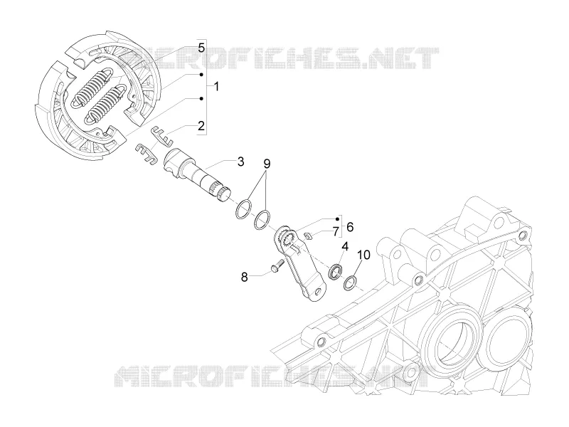 Frein posterieur - Mâchoire PIAGGIO PIAGGIO-SCOOTER 50 LIBERTY 2022  Liberty 4T 3V