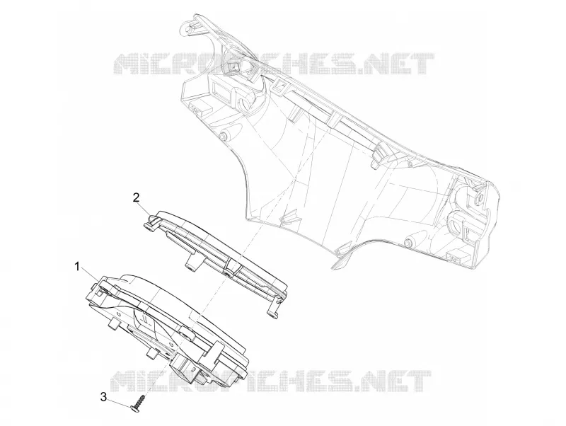Groupe instruments - Cruscotto PIAGGIO PIAGGIO-SCOOTER 50 LIBERTY 2020  Liberty 4T 3V