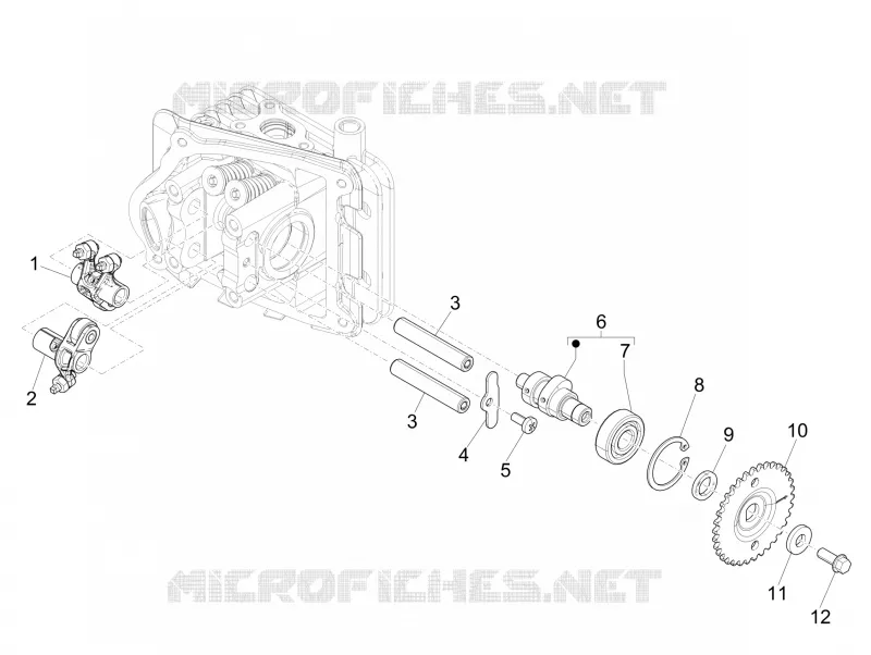 Groupe support balanciers PIAGGIO PIAGGIO-SCOOTER 50 LIBERTY 2021  Liberty 4T 3V