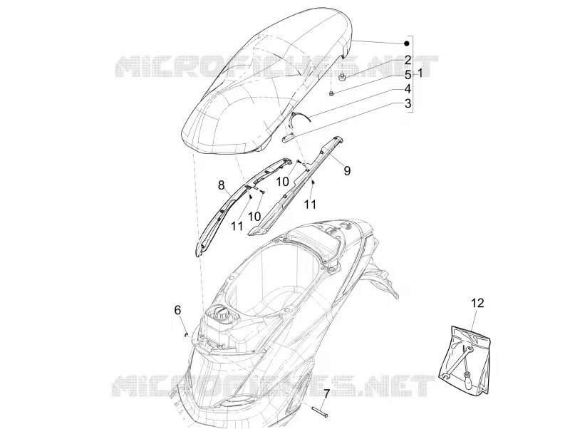 Selle/sieges PIAGGIO PIAGGIO-SCOOTER 50 LIBERTY 2021  Liberty 4T 3V
