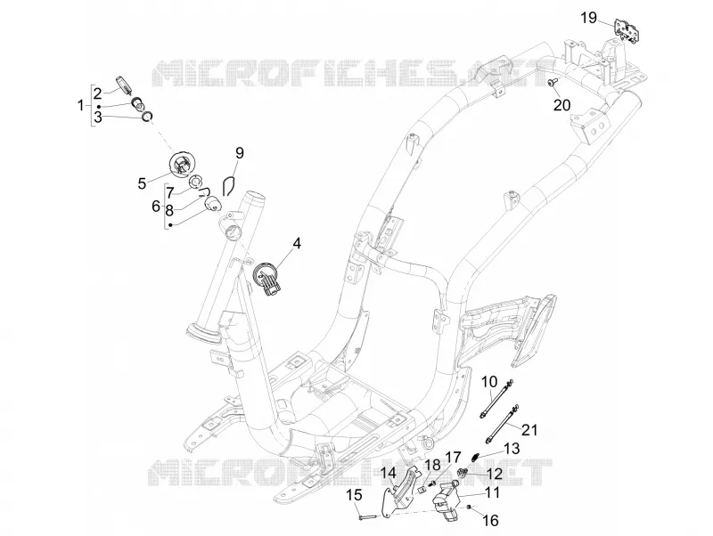 Serrures PIAGGIO PIAGGIO-SCOOTER 50 LIBERTY 2023  Liberty 4T 3V