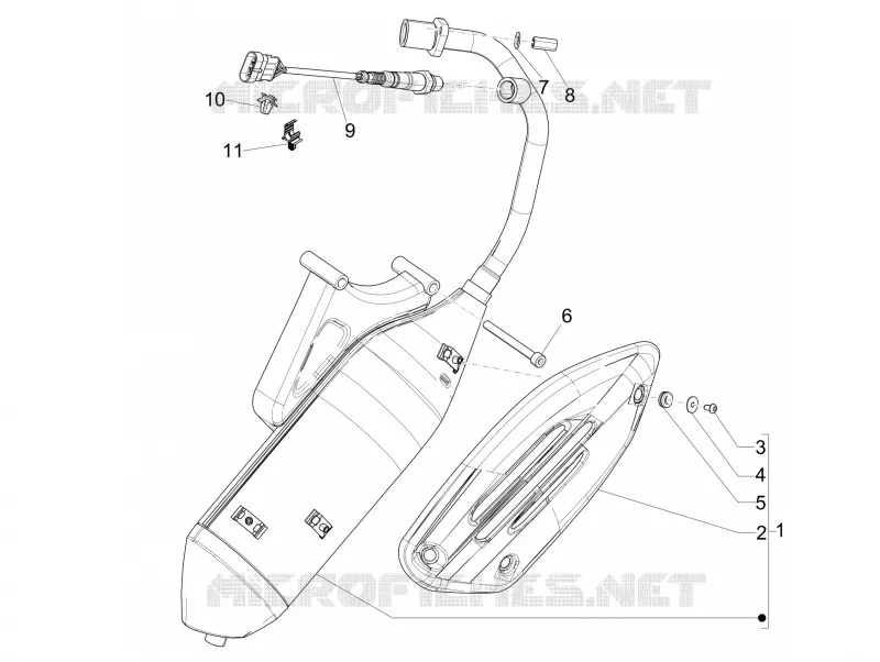 Silencieux PIAGGIO PIAGGIO-SCOOTER 50 LIBERTY 2019  Liberty 4T 3V
