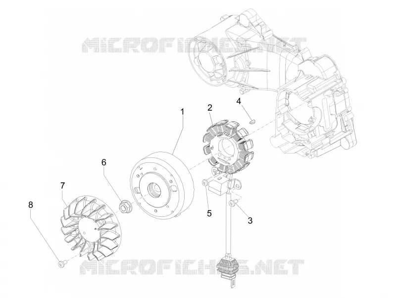 Volant magnetique PIAGGIO PIAGGIO-SCOOTER 50 LIBERTY 2022  Liberty 4T 3V