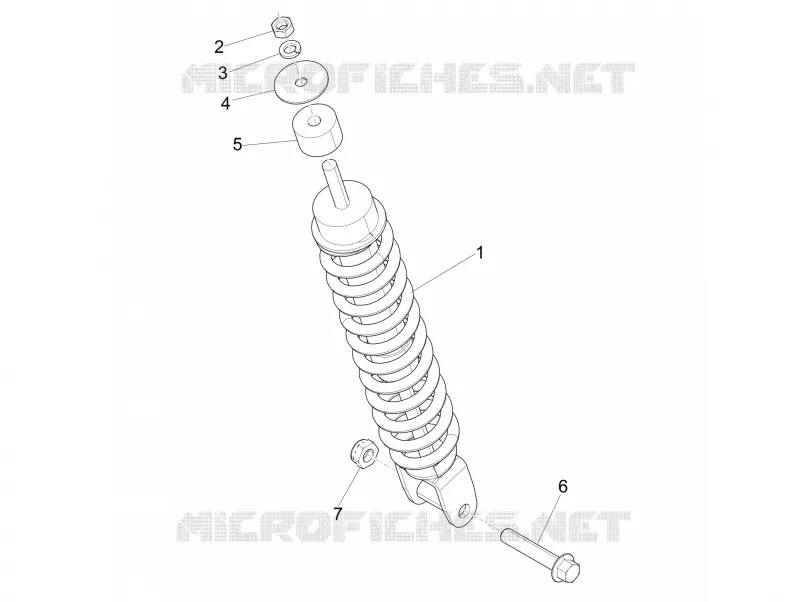 Suspension arrière - Amortisseur/s PIAGGIO PIAGGIO-SCOOTER 50 LIBERTY 2010  Liberty 4T Delivery