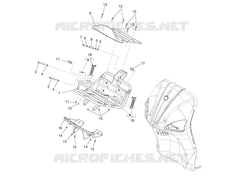 Porte-bagages avant PIAGGIO PIAGGIO-SCOOTER 50 LIBERTY 2009  Liberty 4T Delivery TNT
