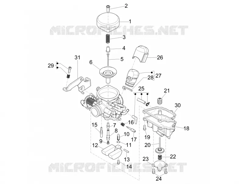 Composants de carburateur PIAGGIO PIAGGIO-SCOOTER 50 LIBERTY 2010  Liberty 4T MOC