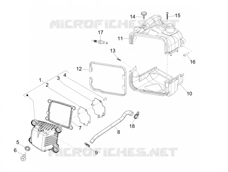 Couvercle culasse PIAGGIO PIAGGIO-SCOOTER 50 LIBERTY 2009  Liberty 4T MOC