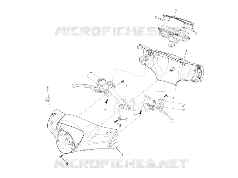 Couvertures guidon PIAGGIO PIAGGIO-SCOOTER 50 LIBERTY 2013  Liberty 4T MOC