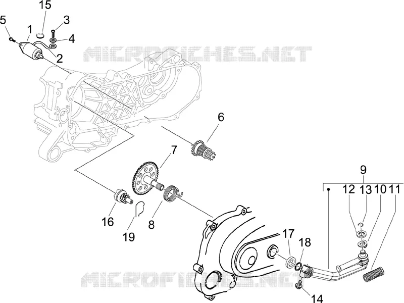 Démarrage - Démarrage électrique PIAGGIO PIAGGIO-SCOOTER 50 LIBERTY 2010  Liberty 4T MOC
