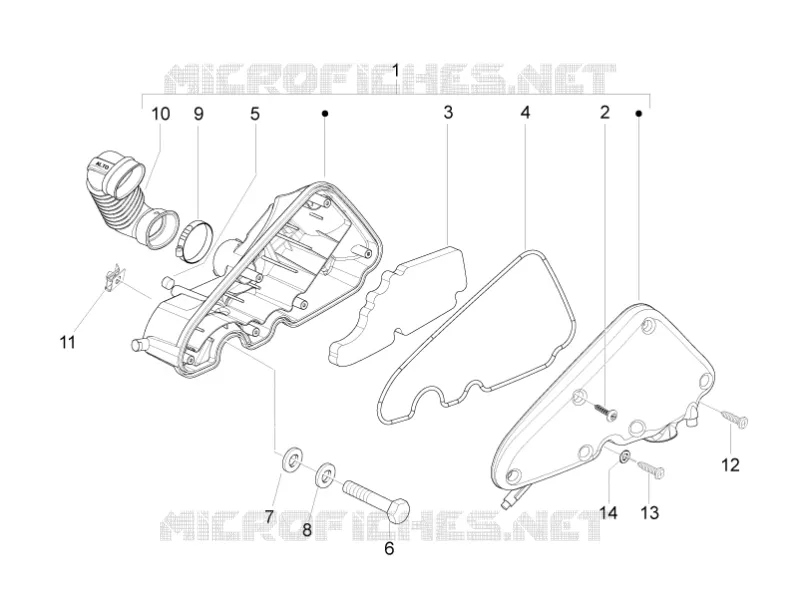 Filtre à air PIAGGIO PIAGGIO-SCOOTER 50 LIBERTY 2015  Liberty 4T MOC